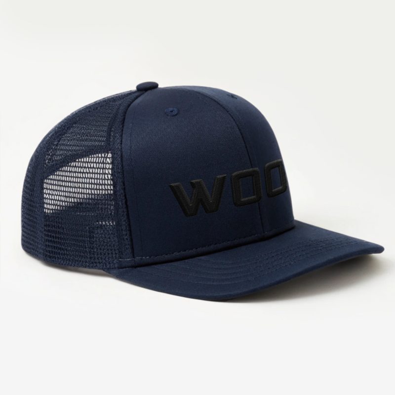 WOOF (Yupoong 6606) Retro Trucker Hat (Dark Navy Blue) WOOF (Yupoong 6606) Retro Trucker Hat (Dark Navy Blue) Side#Right